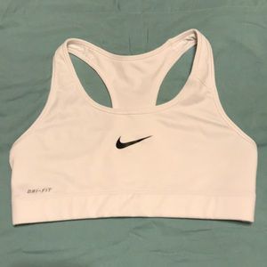 Nike White Sports-bra